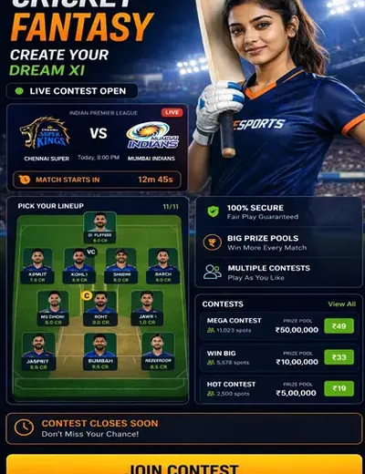 KhelX (khelx) fantasy cricket & matchday visual 3